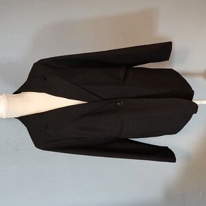 Topshop one button closer oversized preppy blazer coat Office Siren Quite Luxury